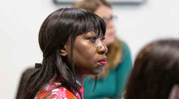 group members at meeting