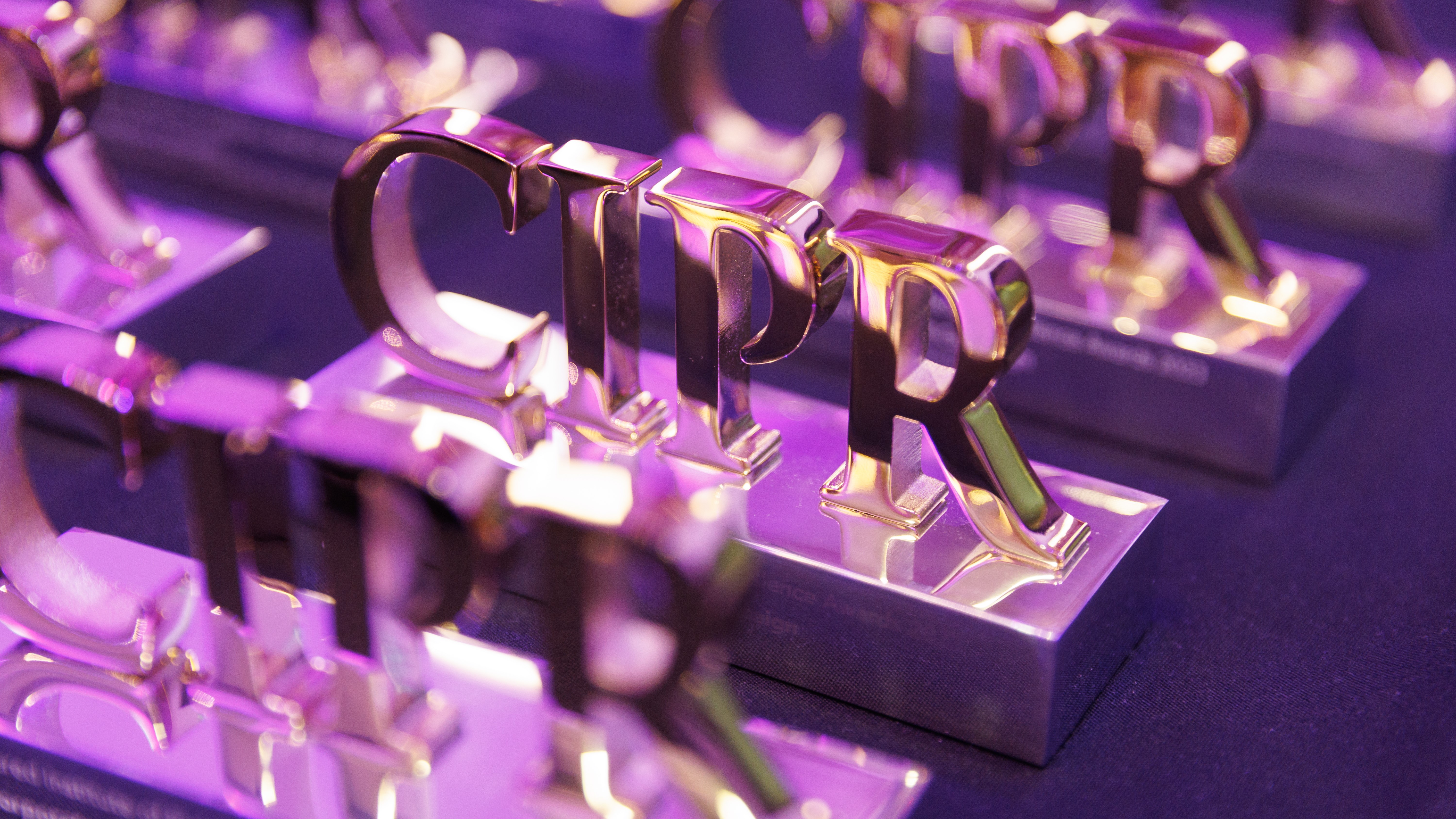 the CIPR award trophy