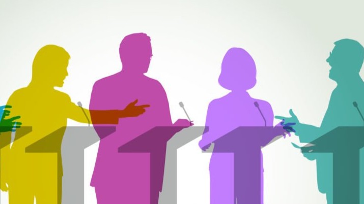 Figures debating