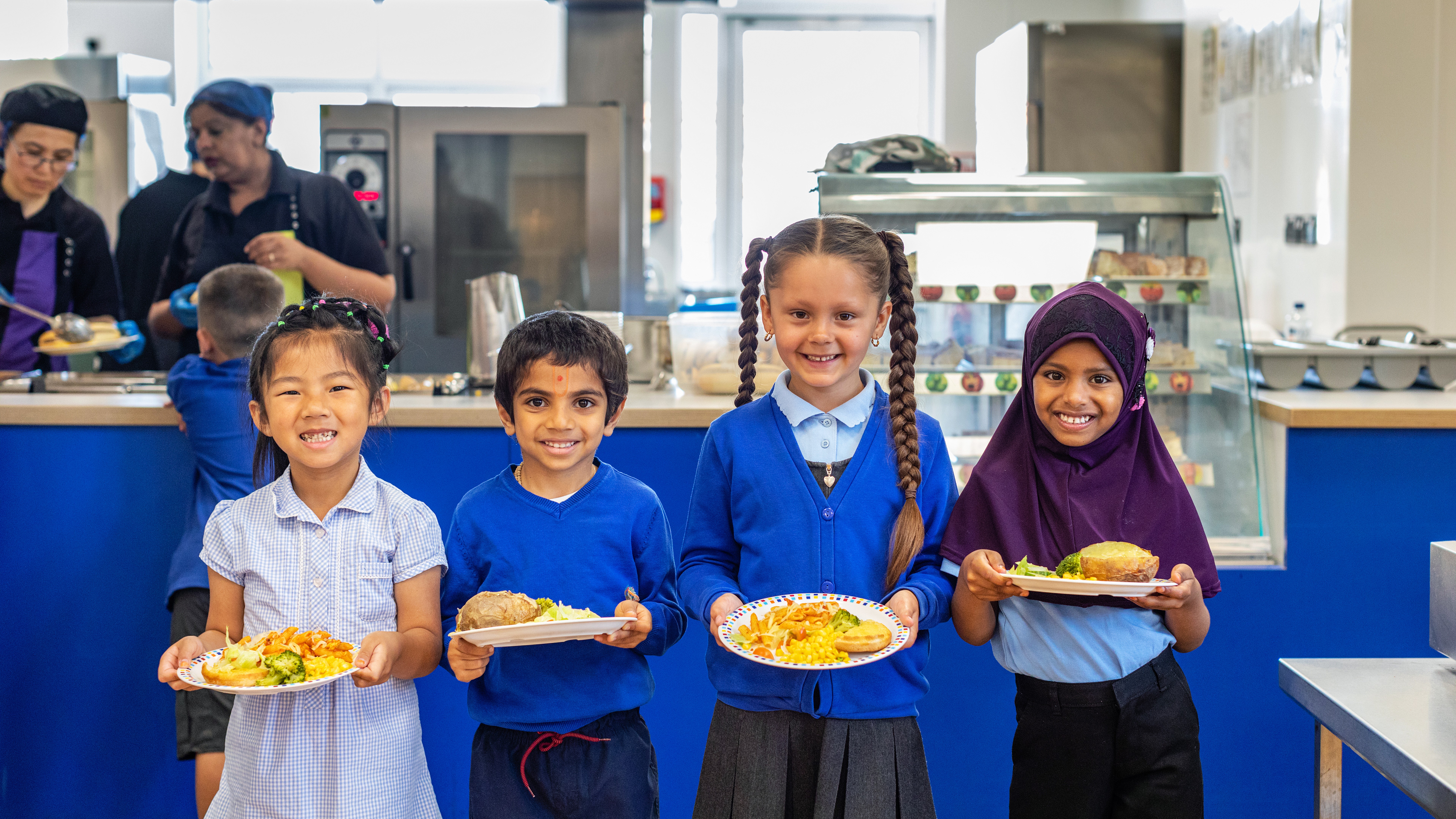 Cowshed team serving food