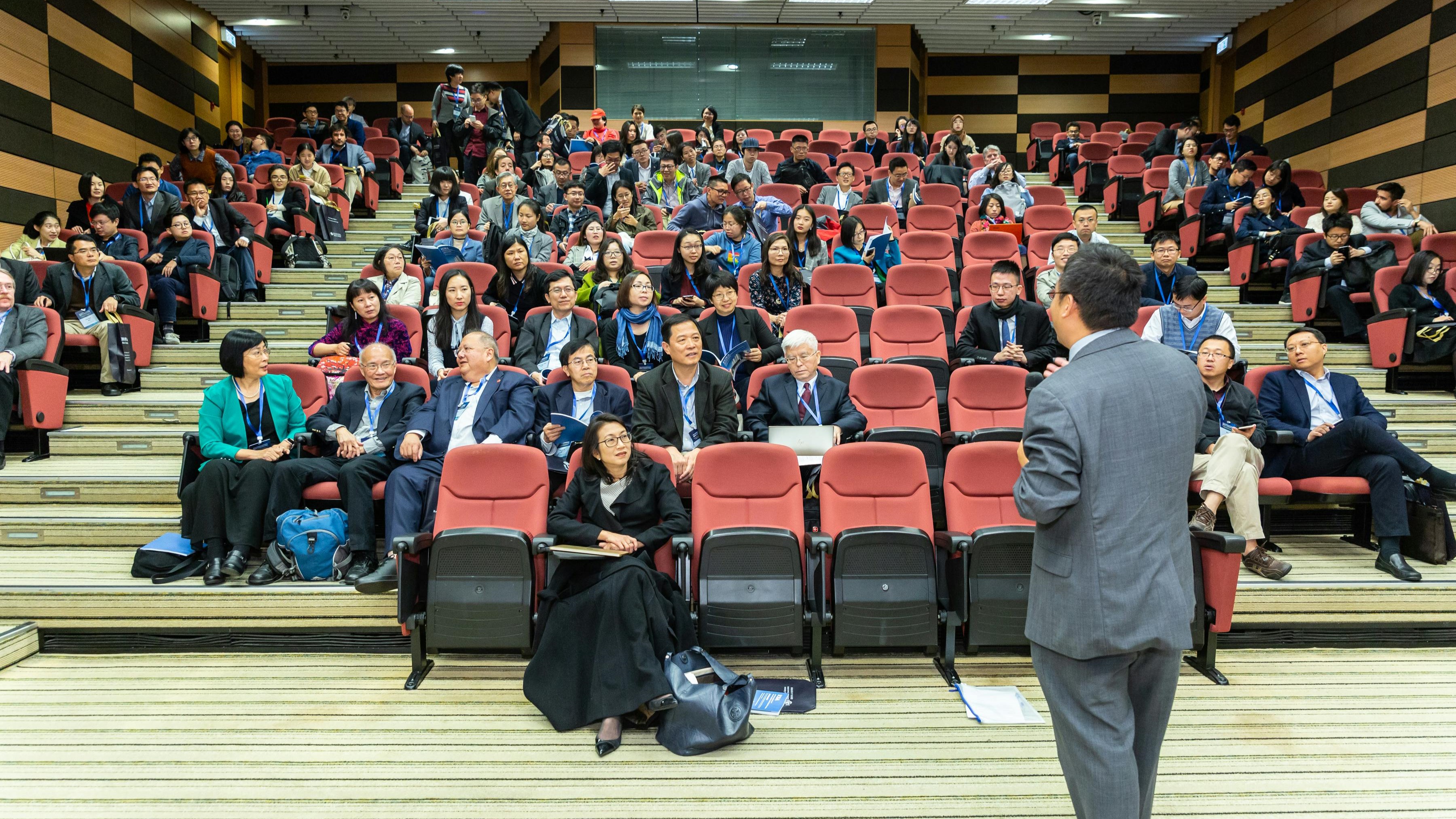 person giving a presentation